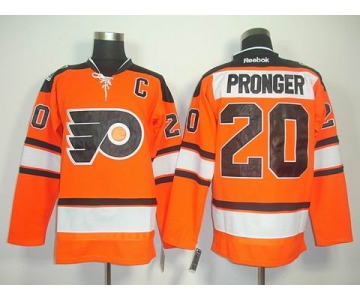 nhl jerseys philadelphia flyers #20 pronger orange[black number][2011 new]