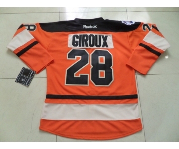 nhl jerseys philadelphia flyers #28 giroux orange[black number C patch]