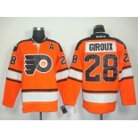 nhl jerseys philadelphia flyers #28 giroux orange[black number][2011 new]