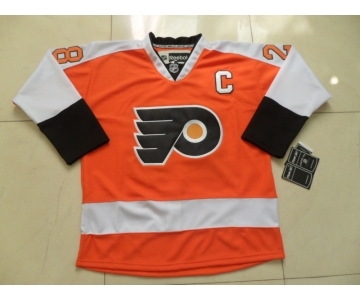 nhl jerseys philadelphia flyers #28 giroux orange[white number C patch]