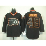 nhl jerseys philadelphia flyers #48 briere black[2011 new]