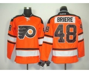 nhl jerseys philadelphia flyers #48 briere orange[black number][2011 new]