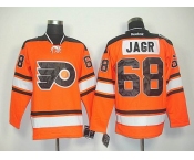 nhl jerseys philadelphia flyers #68 jagr orange[black number][2011 new]