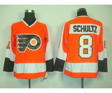 nhl jerseys philadelphia flyers #8 schultz orange