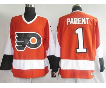 nhl philadelphia flyers #1 parent orange ccm