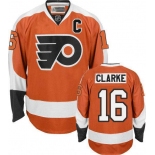 nhl philadelphia flyers 16# clarke orange