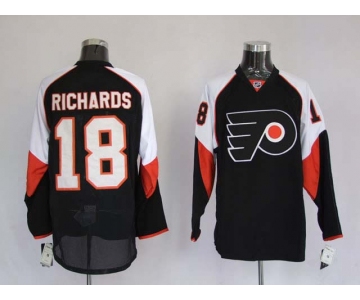 nhl philadelphia flyers #18 mike richards black