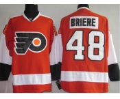 nhl philadelphia flyers #48 briere orange