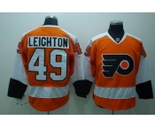 nhl philadelphia flyers #49 leighton orange