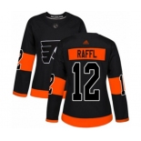 Women Adidas Philadelphia Flyers #12 Michael Raffl Authentic Black Alternate NHL Jersey