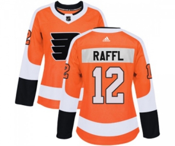 Women Adidas Philadelphia Flyers #12 Michael Raffl Authentic Orange Home NHL Jersey