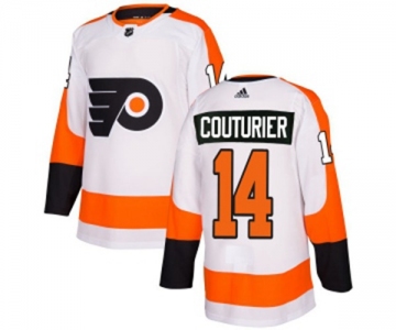 Women Adidas Philadelphia Flyers #14 Sean Couturier Authentic White Away NHL Jersey