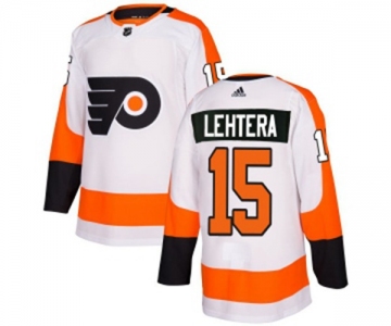 Women Adidas Philadelphia Flyers #15 Jori Lehtera Authentic White Away NHL Jersey