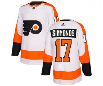 Women Adidas Philadelphia Flyers #17 Wayne Simmonds Authentic White Away NHL Jersey