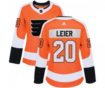 Women Adidas Philadelphia Flyers #20 Taylor Leier Authentic Orange Home NHL Jersey