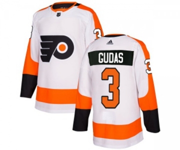 Women Adidas Philadelphia Flyers #3 Radko Gudas Authentic White Away NHL Jersey