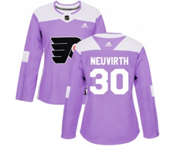 Women Adidas Philadelphia Flyers #30 Michal Neuvirth Authentic Purple Fights Cancer Practice NHL Jersey