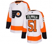 Women Adidas Philadelphia Flyers #51 Valtteri Filppula Authentic White Away NHL Jersey