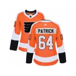 Women Adidas Philadelphia Flyers #64 Nolan Patrick Orange Home Authentic Stitched NHL Jersey