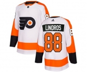 Women Adidas Philadelphia Flyers #88 Eric Lindros Authentic White Away NHL Jersey