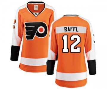 Women Philadelphia Flyers #12 Michael Raffl Fanatics Branded Orange Home Breakaway NHL Jersey