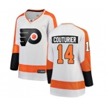 Women Philadelphia Flyers #14 Sean Couturier Fanatics Branded White Away Breakaway NHL Jersey