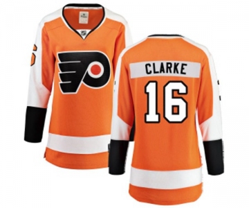 Women Philadelphia Flyers #16 Bobby Clarke Fanatics Branded Orange Home Breakaway NHL Jersey