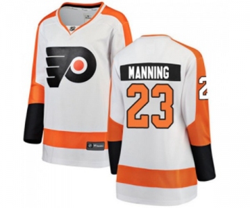 Women Philadelphia Flyers #23 Brandon Manning Fanatics Branded White Away Breakaway NHL Jersey