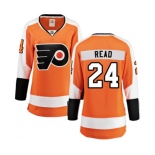 Women Philadelphia Flyers #24 Matt Read Fanatics Branded Orange Home Breakaway NHL Jersey