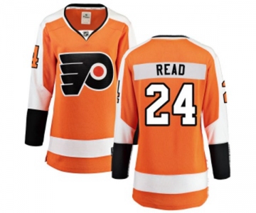 Women Philadelphia Flyers #24 Matt Read Fanatics Branded Orange Home Breakaway NHL Jersey