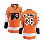 Women Philadelphia Flyers #36 Colin McDonald Fanatics Branded Orange Home Breakaway NHL Jersey