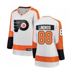 Women Philadelphia Flyers #88 Eric Lindros Fanatics Branded White Away Breakaway NHL Jersey