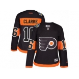 Women's Reebok Philadelphia Flyers #16 Bobby Clarke Authentic Black 2017 Stadium Series NHL Jersey