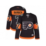 Women's Reebok Philadelphia Flyers #7 Bill Barber Authentic Black 2017 Stadium Series NHL Jersey