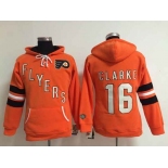 women nhl jerseys philadelphia flyers #16 clarke orange[pullover hooded sweatshirt]