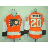 women nhl jerseys philadelphia flyers #20 pronger orange