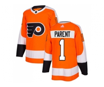 Youth Adidas Philadelphia Flyers #1 Bernie Parent Orange Home Authentic Stitched NHL Jersey