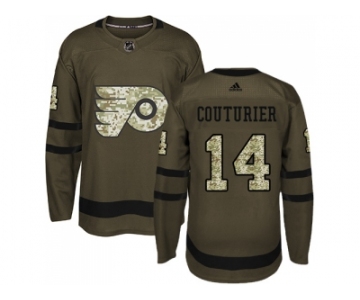 Youth Adidas Philadelphia Flyers #14 Sean Couturier Green Salute to Service Stitched NHL Jersey