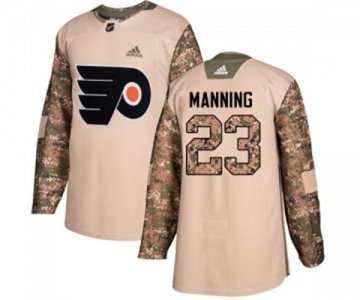 Youth Adidas Philadelphia Flyers #23 Brandon Manning Authentic Camo Veterans Day Practice NHL Jersey