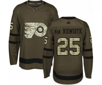 Youth Adidas Philadelphia Flyers #25 James Van Riemsdyk Authentic Green Salute to Service NHL Jersey