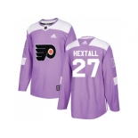 Youth Adidas Philadelphia Flyers #27 Ron Hextall Purple Authentic Fights Cancer Stitched NHL Jersey