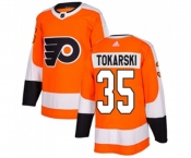 Youth Adidas Philadelphia Flyers #35 Dustin Tokarski Authentic Orange Home NHL Jersey