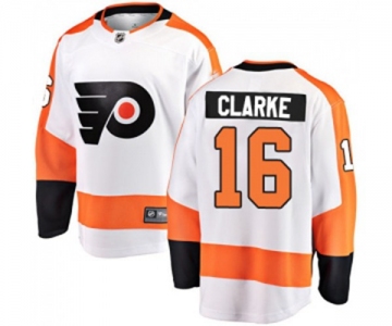 Youth Philadelphia Flyers #16 Bobby Clarke Fanatics Branded White Away Breakaway NHL Jersey