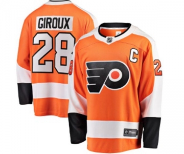 Youth Philadelphia Flyers #28 Claude Giroux Fanatics Branded Orange Home Breakaway NHL Jersey