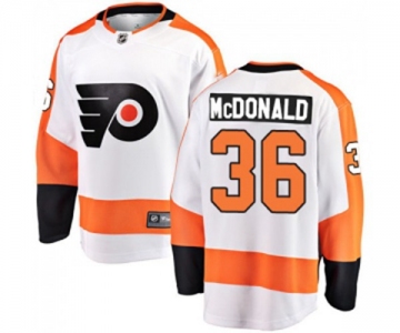 Youth Philadelphia Flyers #36 Colin McDonald Fanatics Branded White Away Breakaway NHL Jersey