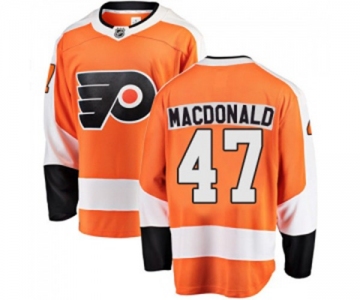 Youth Philadelphia Flyers #47 Andrew MacDonald Fanatics Branded Orange Home Breakaway NHL Jersey