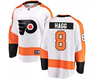 Youth Philadelphia Flyers #8 Robert Hagg Fanatics Branded White Away Breakaway NHL Jersey