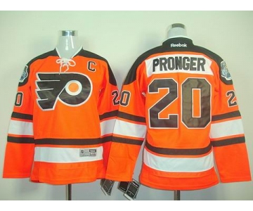 youth nhl jerseys philadelphia flyers #20 pronger orange[black number]