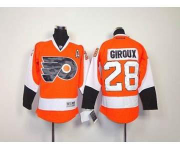 youth nhl jerseys philadelphia flyers #28 giroux orange[white number]