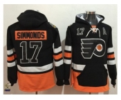 Philadelphia Flyers #17 Wayne Simmonds Black Name & Number Pullover NHL Hoodie